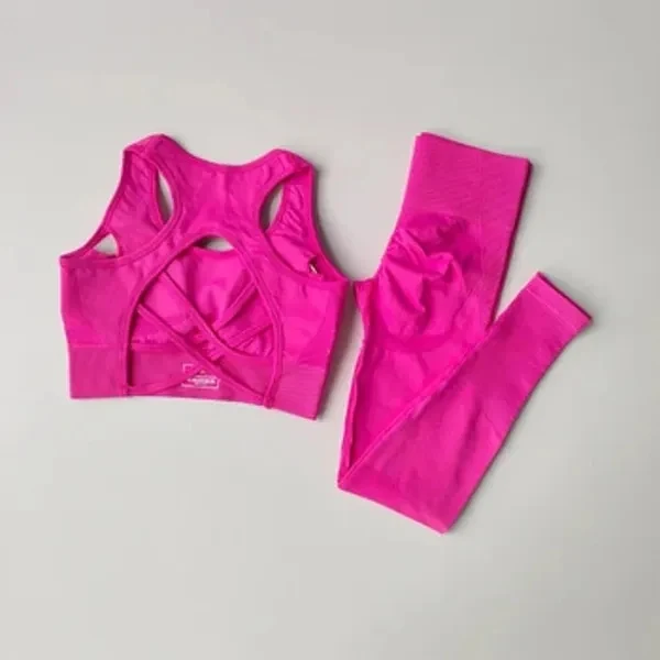 2PCS Women's Sports Bra Set for Fitness & Yoga 1