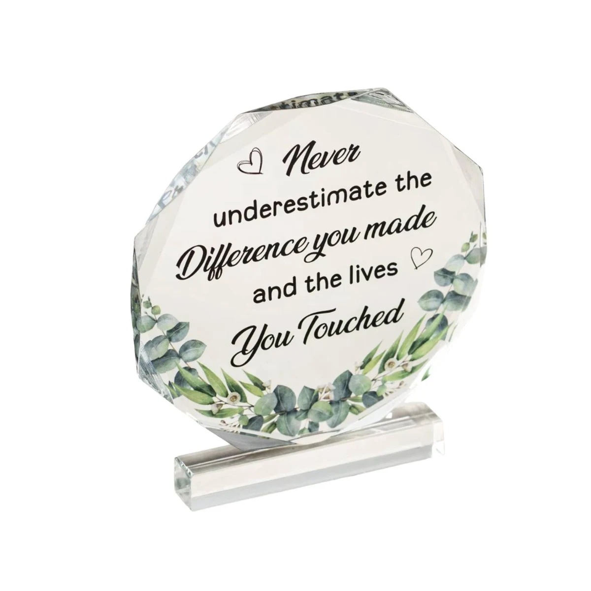 Octagon Acrylic Transparent Award 1