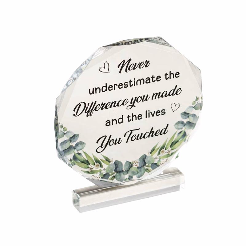 Octagon Acrylic Transparent Award