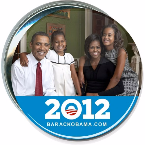 Obama Family, barackobama.com 2012, Political Button