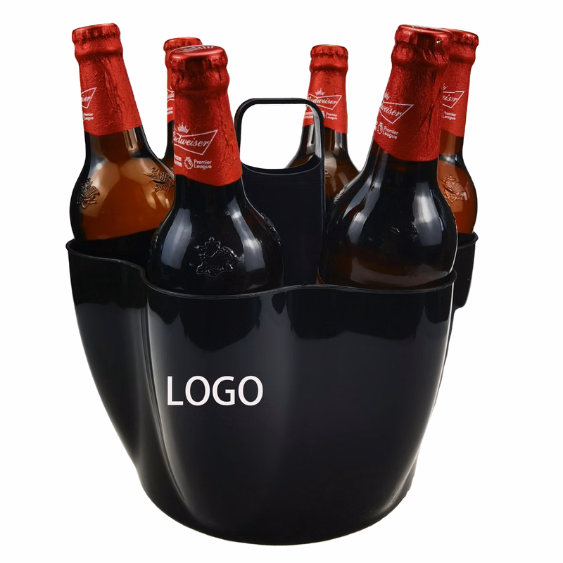 Clear PP Material Ice Bucket for Drinks and Parties