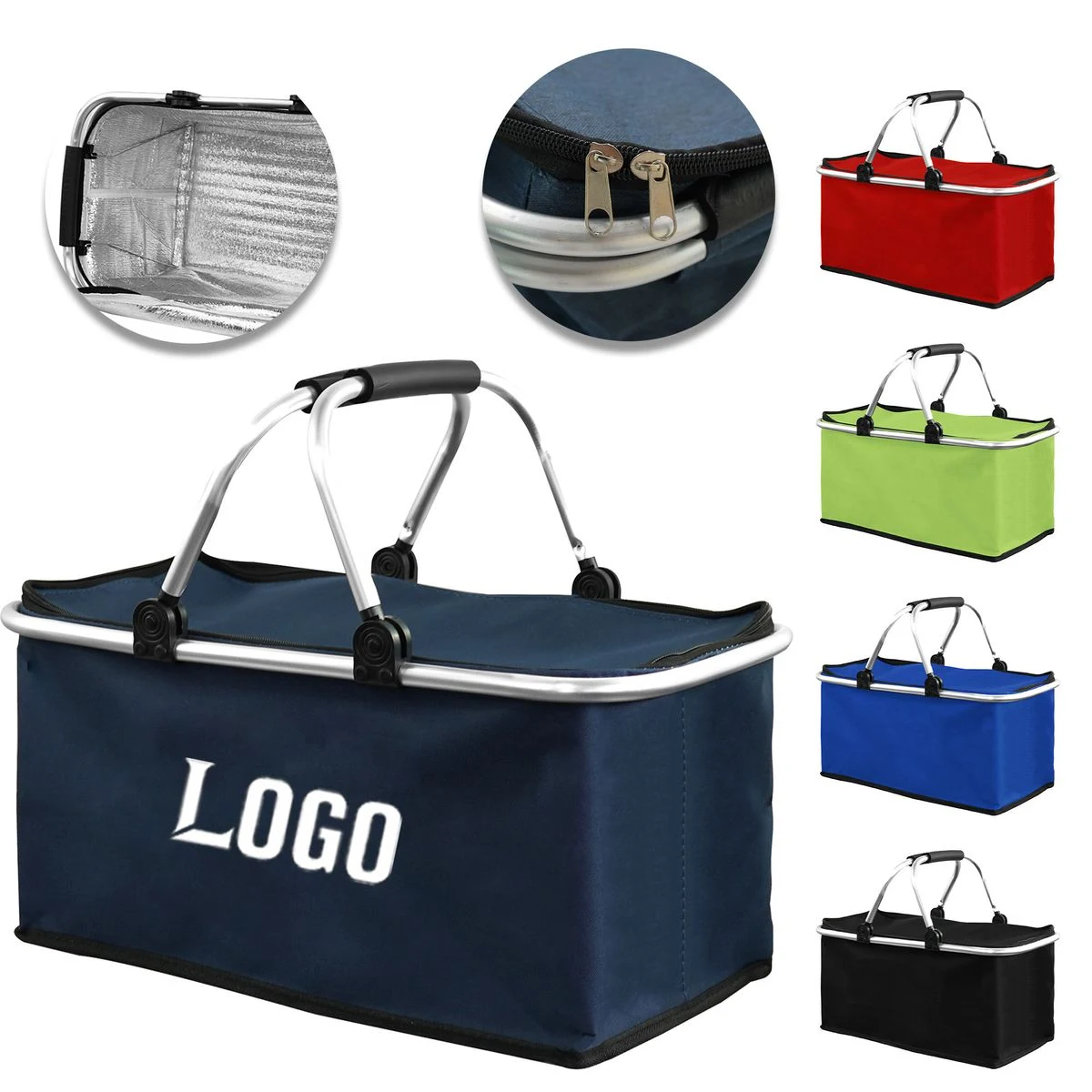 Collapsible Picnic Bag With Lid Durable And Convenient For Outdoor 1