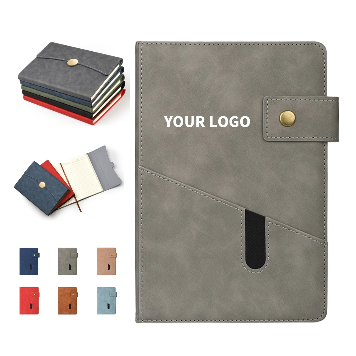 Premium Cover Notebook With Front Pocket A5 8.4" x 5.9" 1
