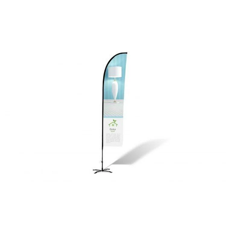12ft Blade Shape Feather Flag Kit - 2 Side Imprint 1