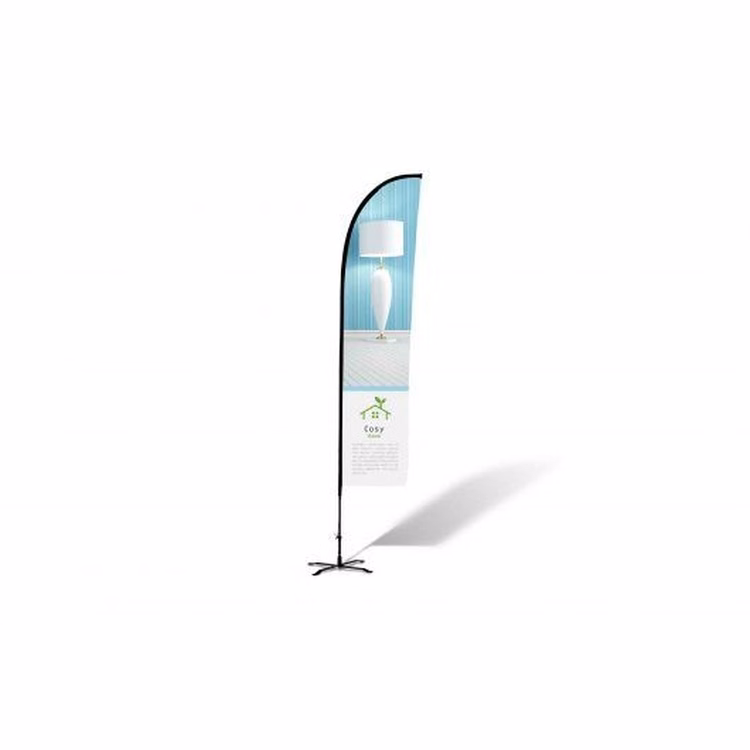 12ft Blade Shape Feather Flag Kit - 1 Side Imprint