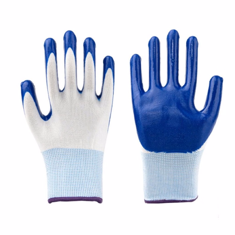 Nitrile gloves labor protection wear-resistant work non-slip