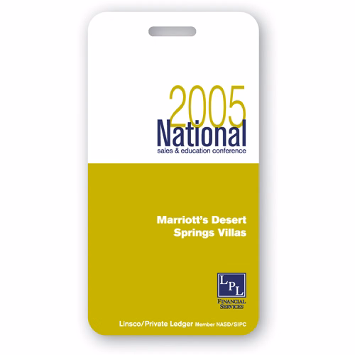 Screen Printed Poly Write-on Tag w/ Flexible Plastic Loop Strap (2.25"x4.25") Rectangle