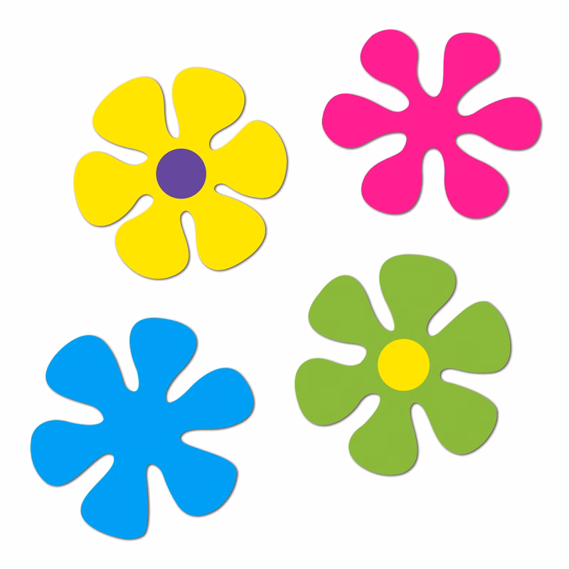 Retro Flower Cutouts
