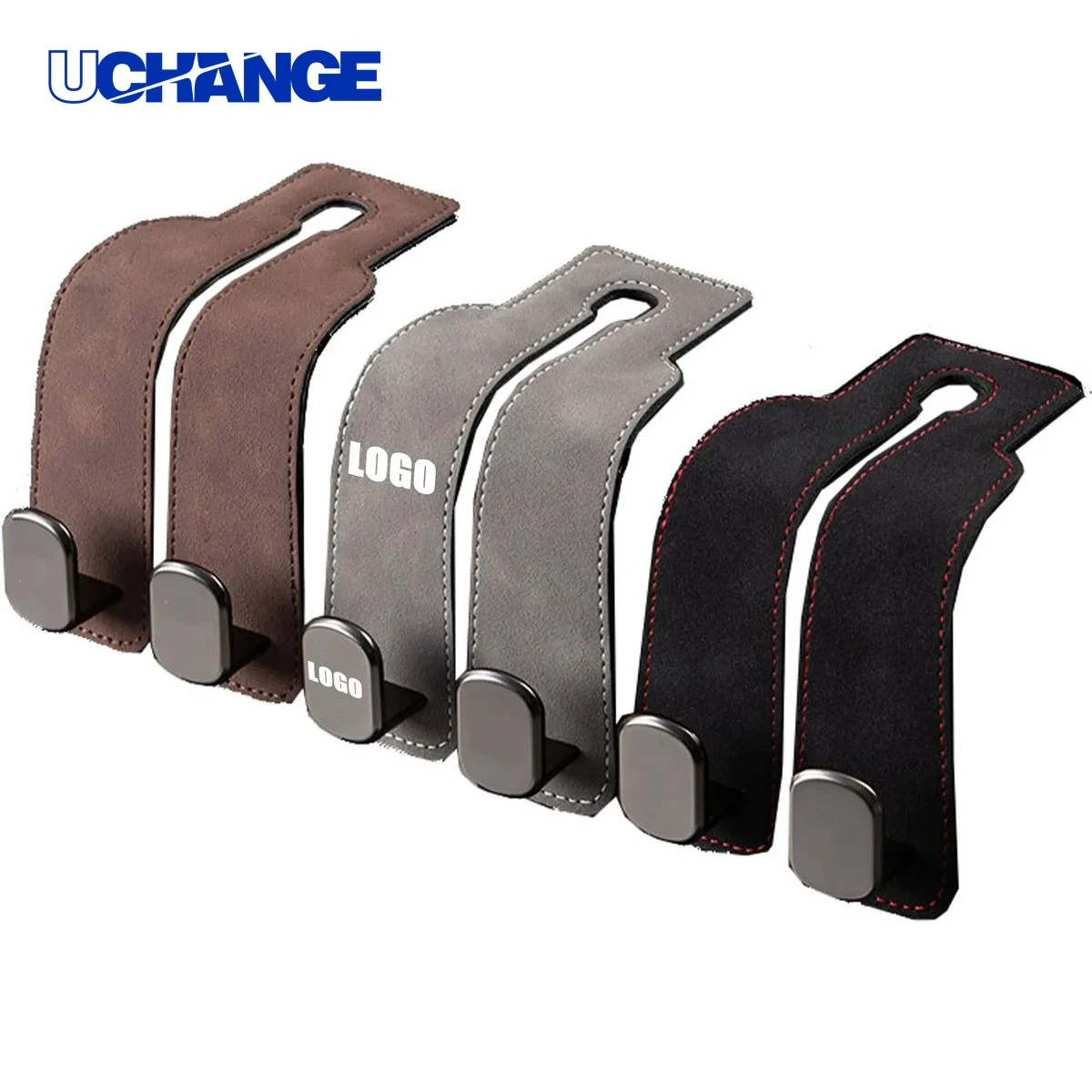 Metal Leather Car Seat Back Hook 1