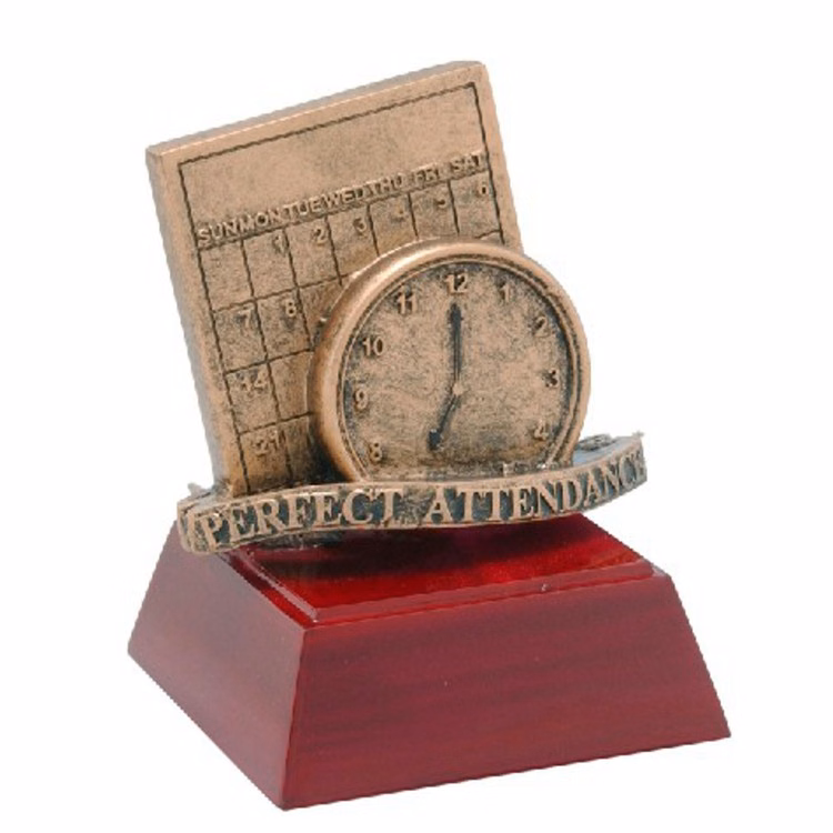 Perfect Attendance Resin Sculpture