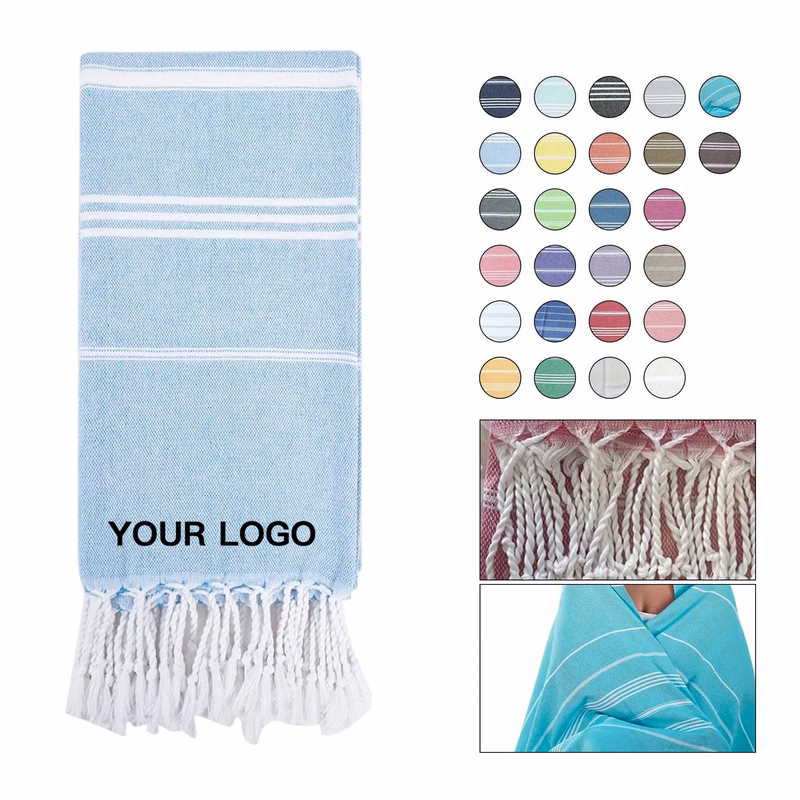 Absorbent Bungalow Beach Towel with Stylish Edges