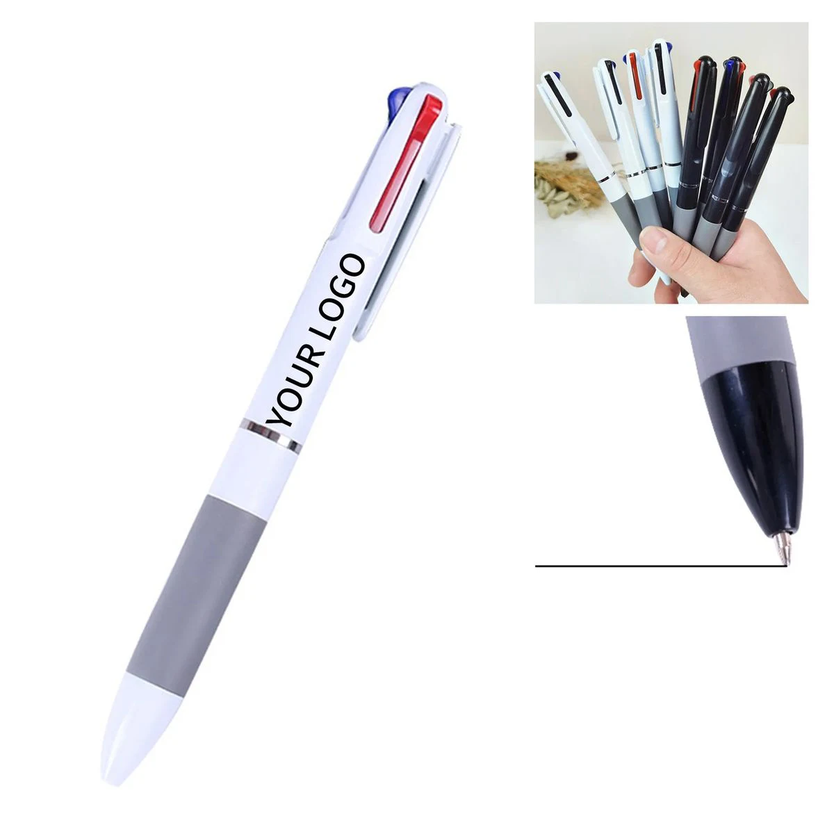 Plastic Smooth Multi Ink Office Pen 1