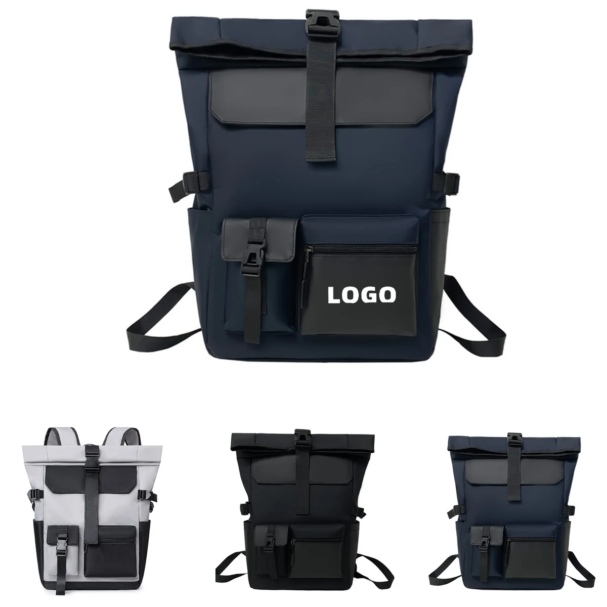 Roll Top Durable Backpack 1