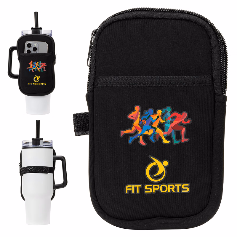 Cup Caddy Zippered Pouch for Large Mugs