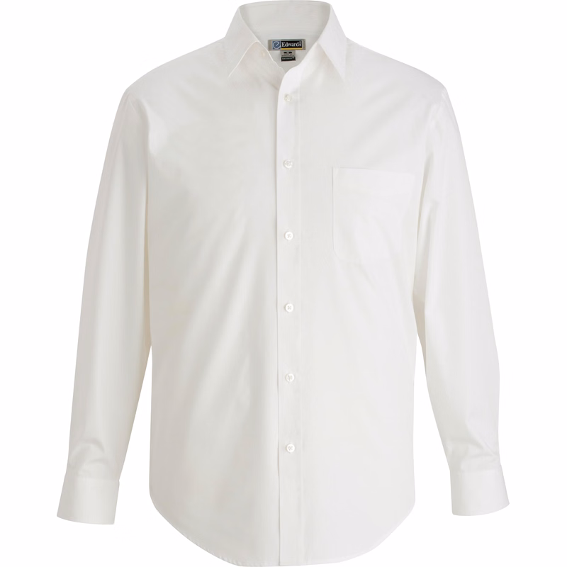 Essential Broadcloth Long Sleeve Mens Shirt