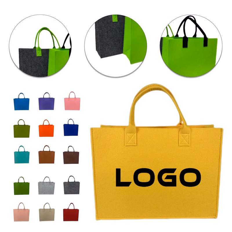 Custom Large?Capacity Colored Felt Bag