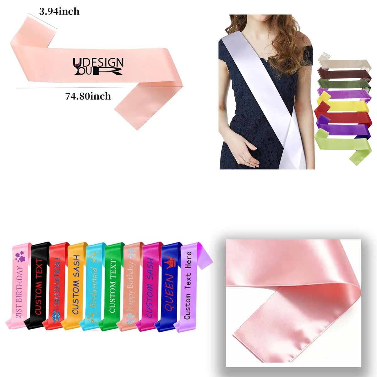Satin Ceremony Sash 1