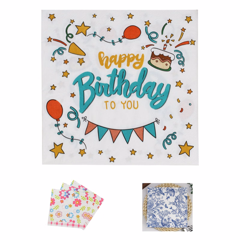 Personalized Full-Surface Printed 2-Ply Drink Napkins
