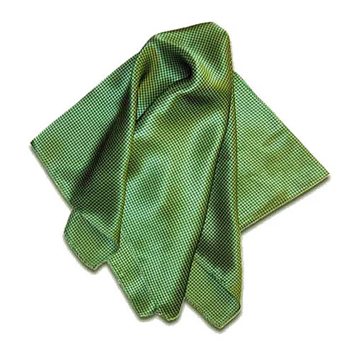 Green Carlton Silk Scarf - 21"x21" 1