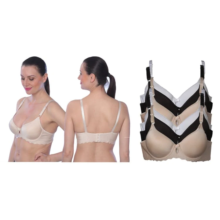 Women's Plus Size Bras - Classic Colors 36C-44D Padded Underwire 1