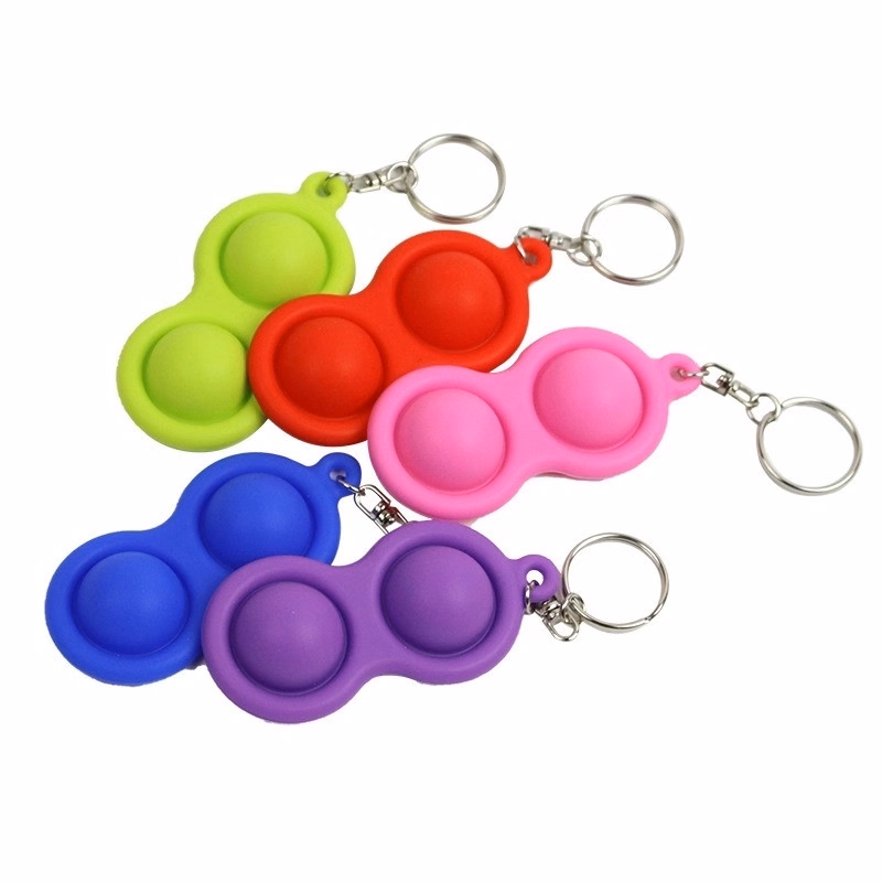 Push pop key chain