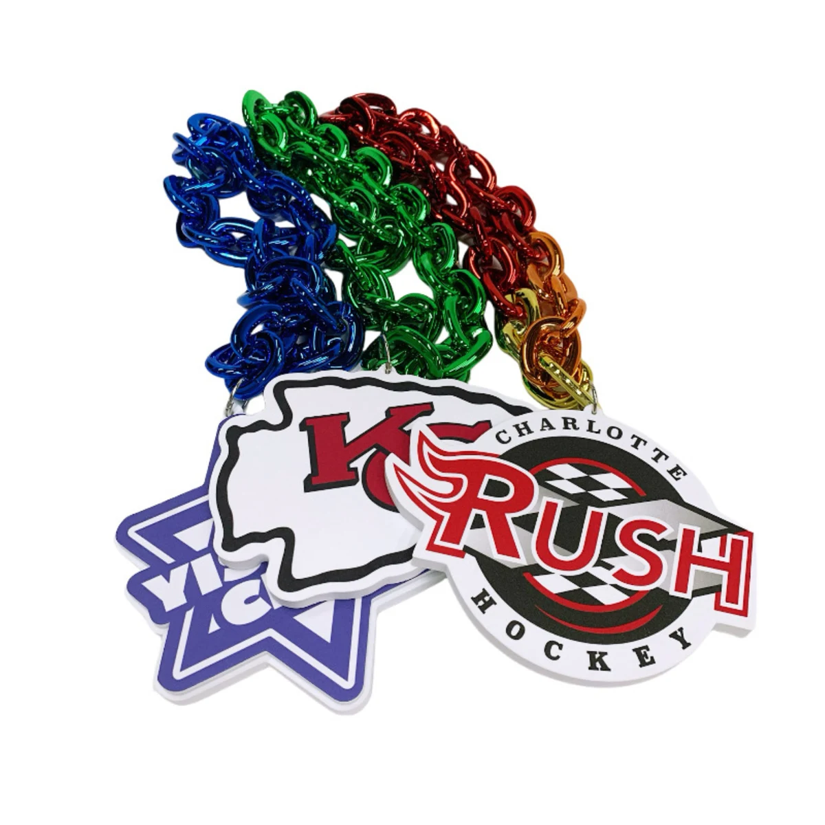 Custom 3D Foam Fan Chain Necklace 1