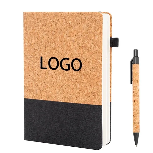 Cork Notebook & Pen Gifts set 1