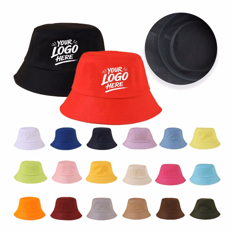 Breathable Cotton Bucket Hat for Sun Protection