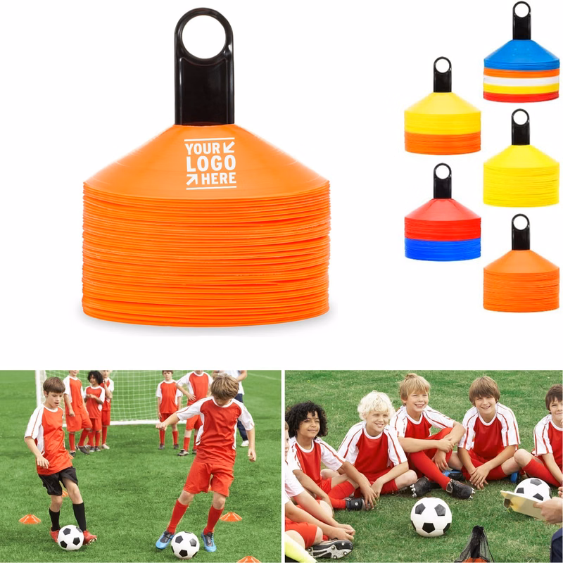 Set of 50 Pro Disc Agility Soccer Cones