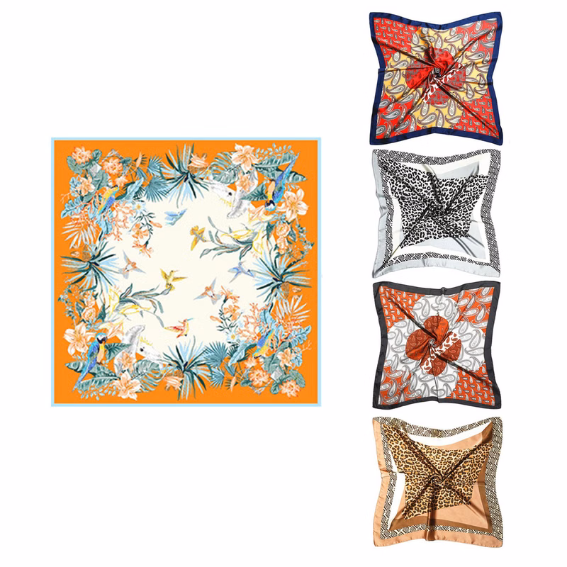 Full Color Silk Square Scarf