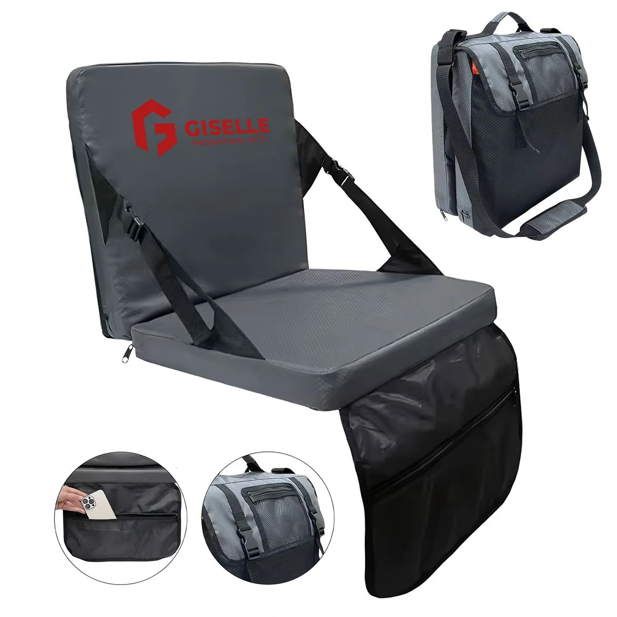 Deluxe Portable Stadium Seat With Integrated Travel Blanket 1