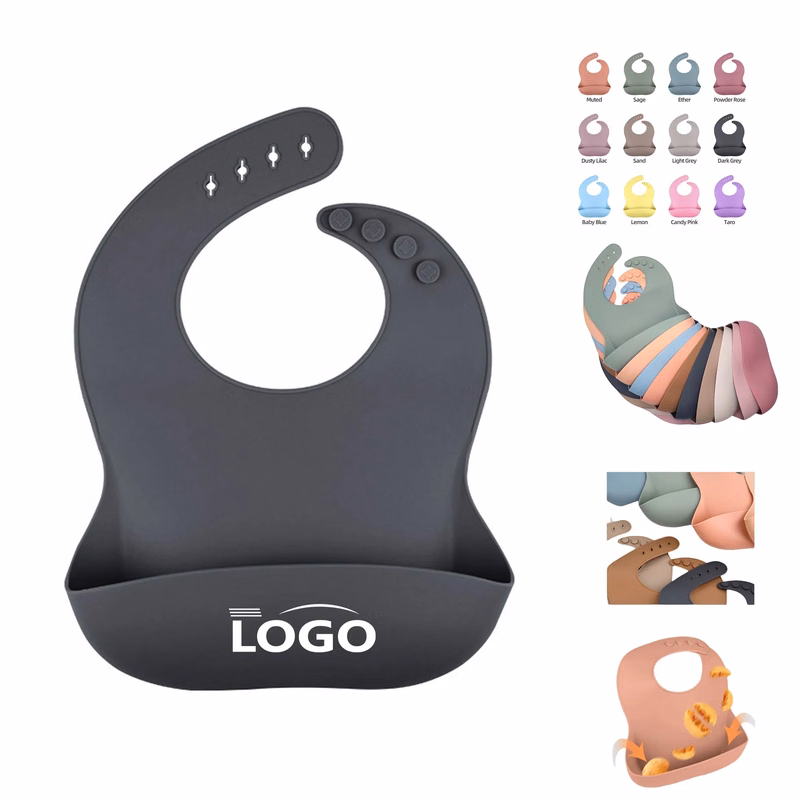 Durable Adjustable Silicone Baby Bibs