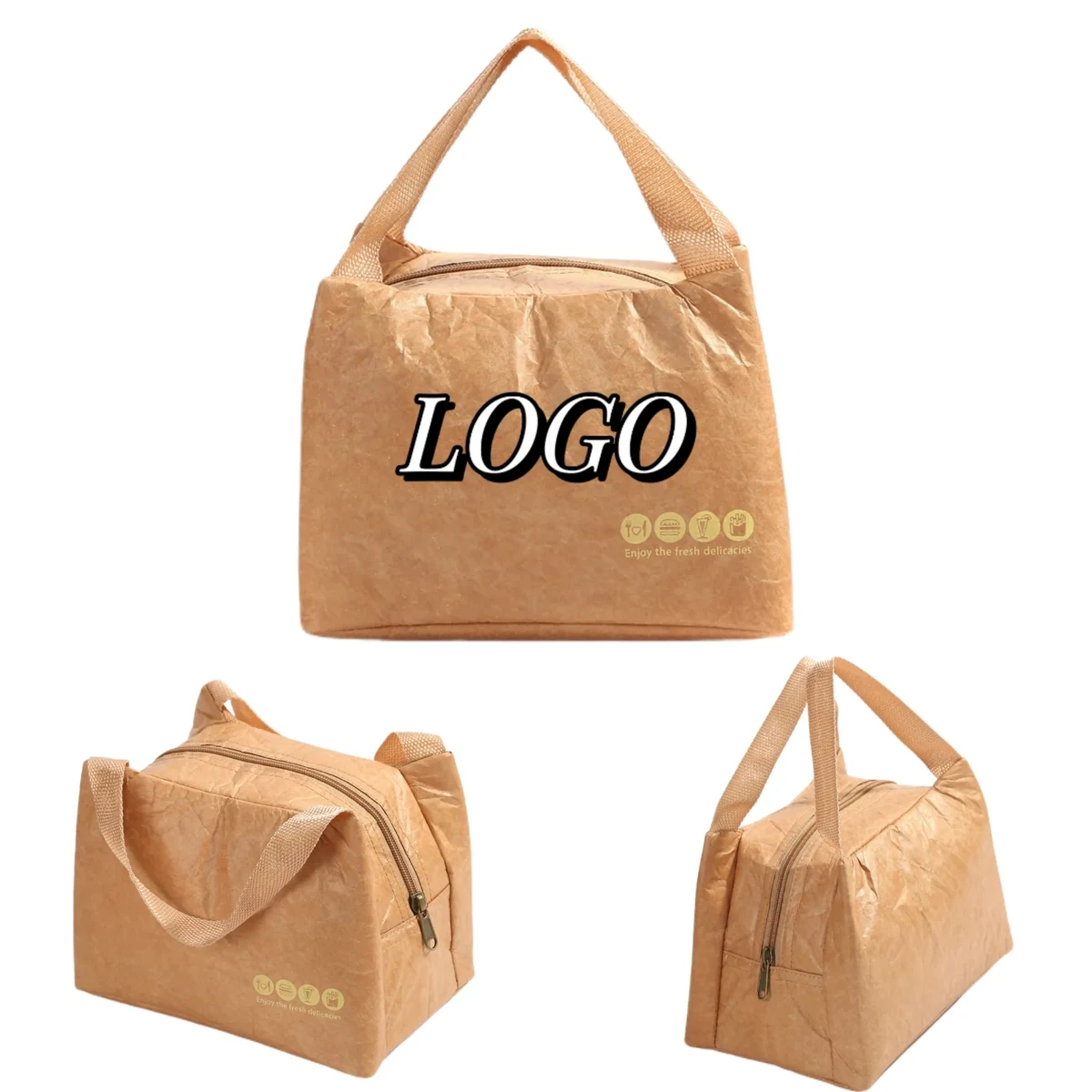 Trapezoidal Hand-held Insulated Lunch Bag 1