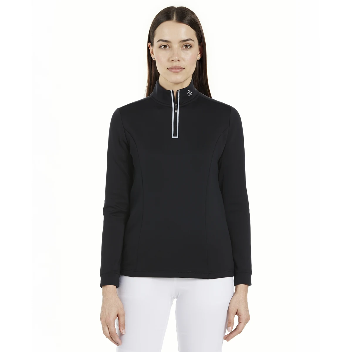 Women's Long Sleeve Clubhouse Mock Pullover 1