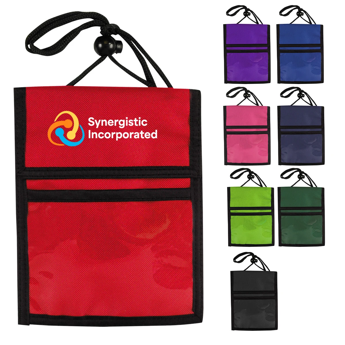 Multi-Pocket Badge Holder/Passport Pouch 1