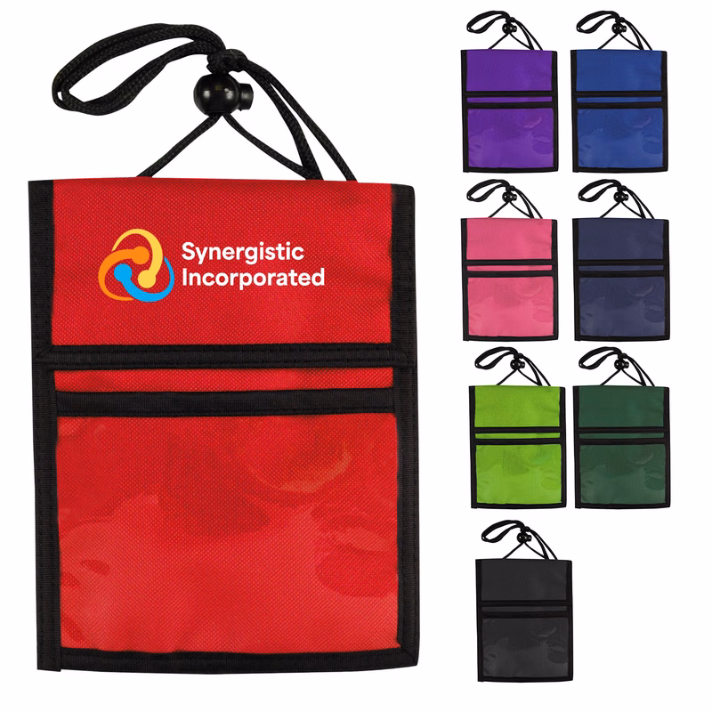 Multi-Pocket Badge Holder/Passport Pouch