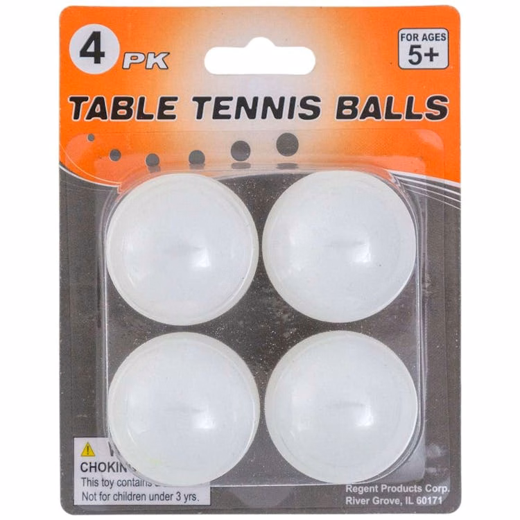 Table Tennis Balls 4 Pack