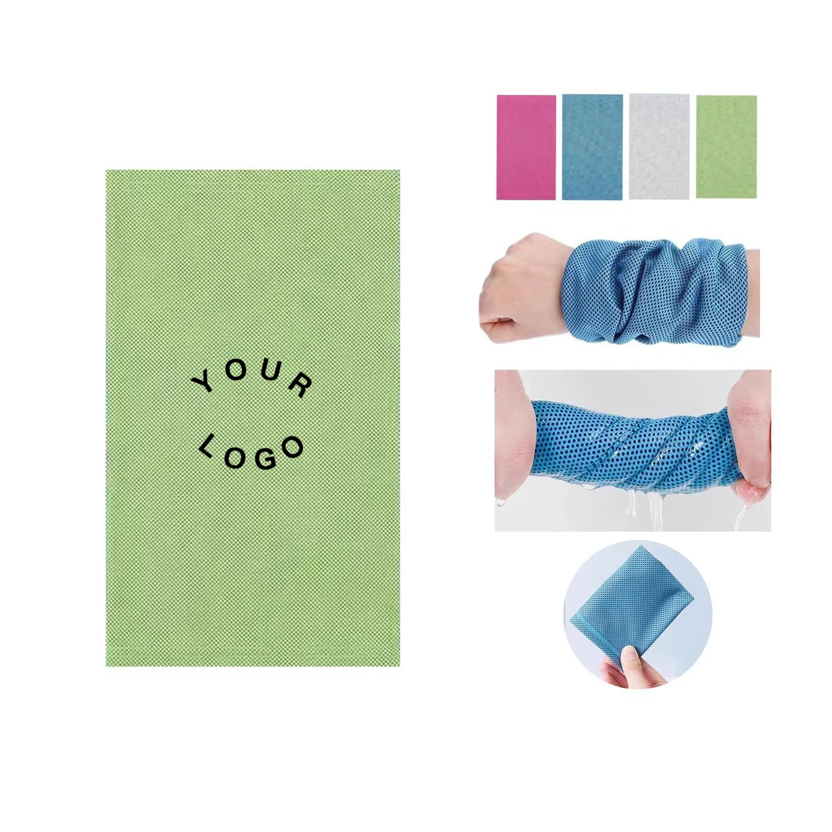 Polyester Wristband Towel with Sweat Absorbing Fabric 1