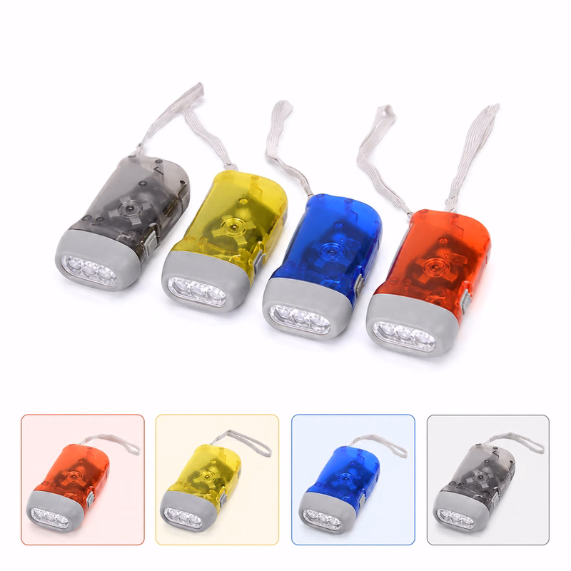Hand Crank Powered Flashlight