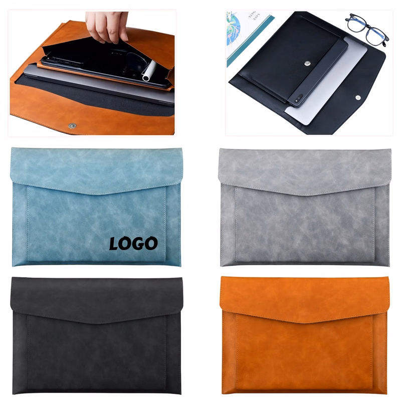 A4 Leather Document Case Double Layer