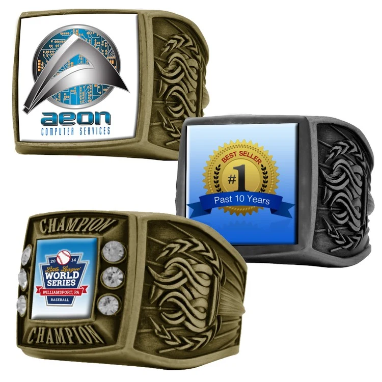 Express Vibraprint® Antique Torch Championship Rings 1