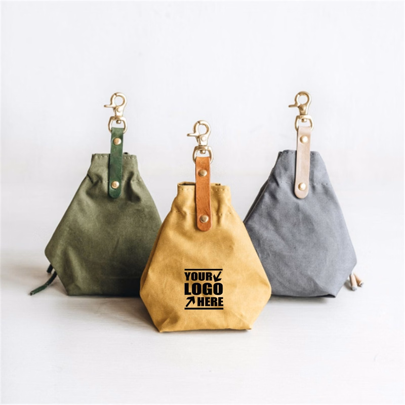 Canvas Pet Treat Bag Dog Training Pouch