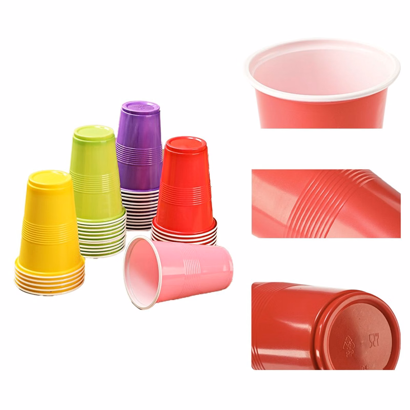 Colorful Disposable Plastic Cups