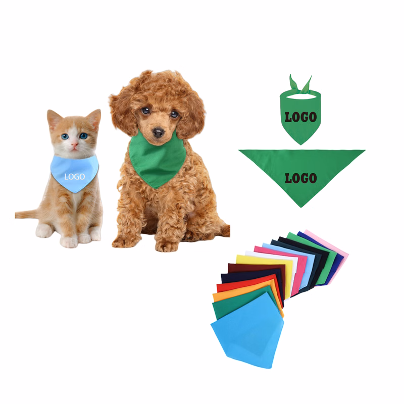 Customizable Dog Bandana Cat Towel MOQ20