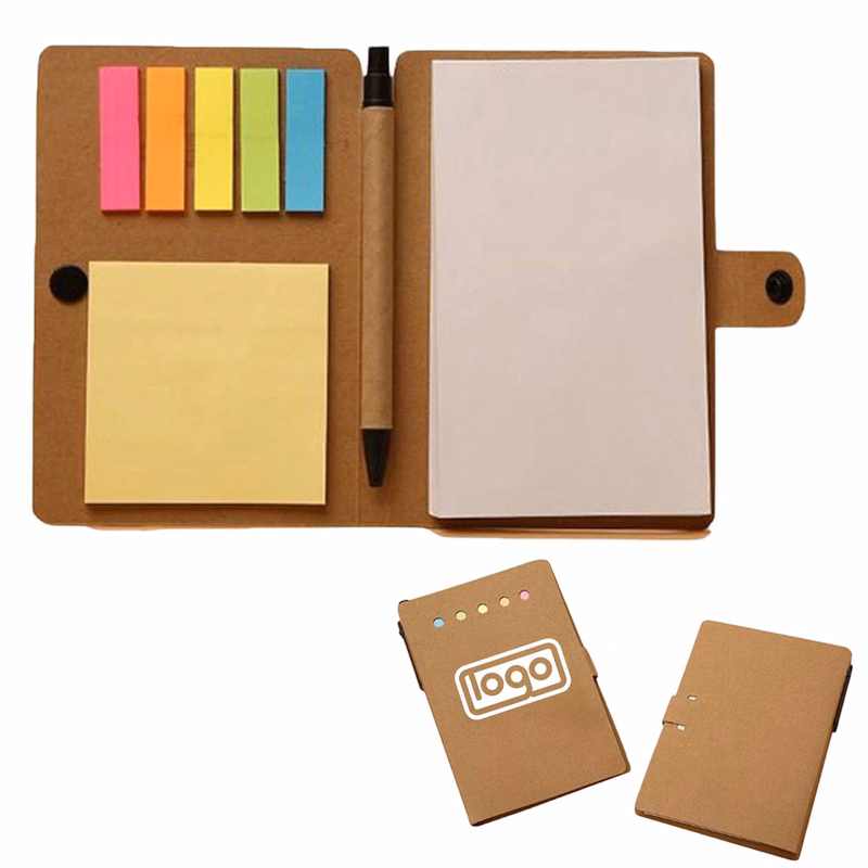 Pocket Notepad with Sticky Notes and Pen