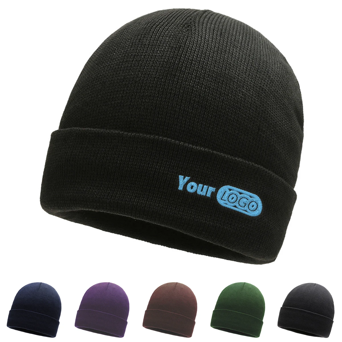 Knit Fabric Ear Protection Woolen Hat 1