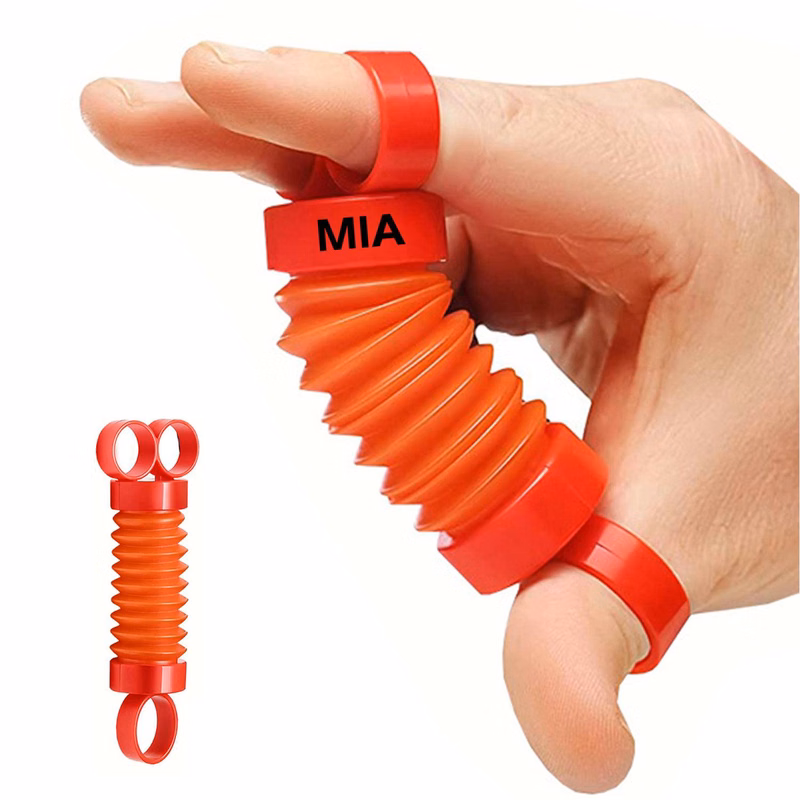 Finger expansion tube pressure relief toy