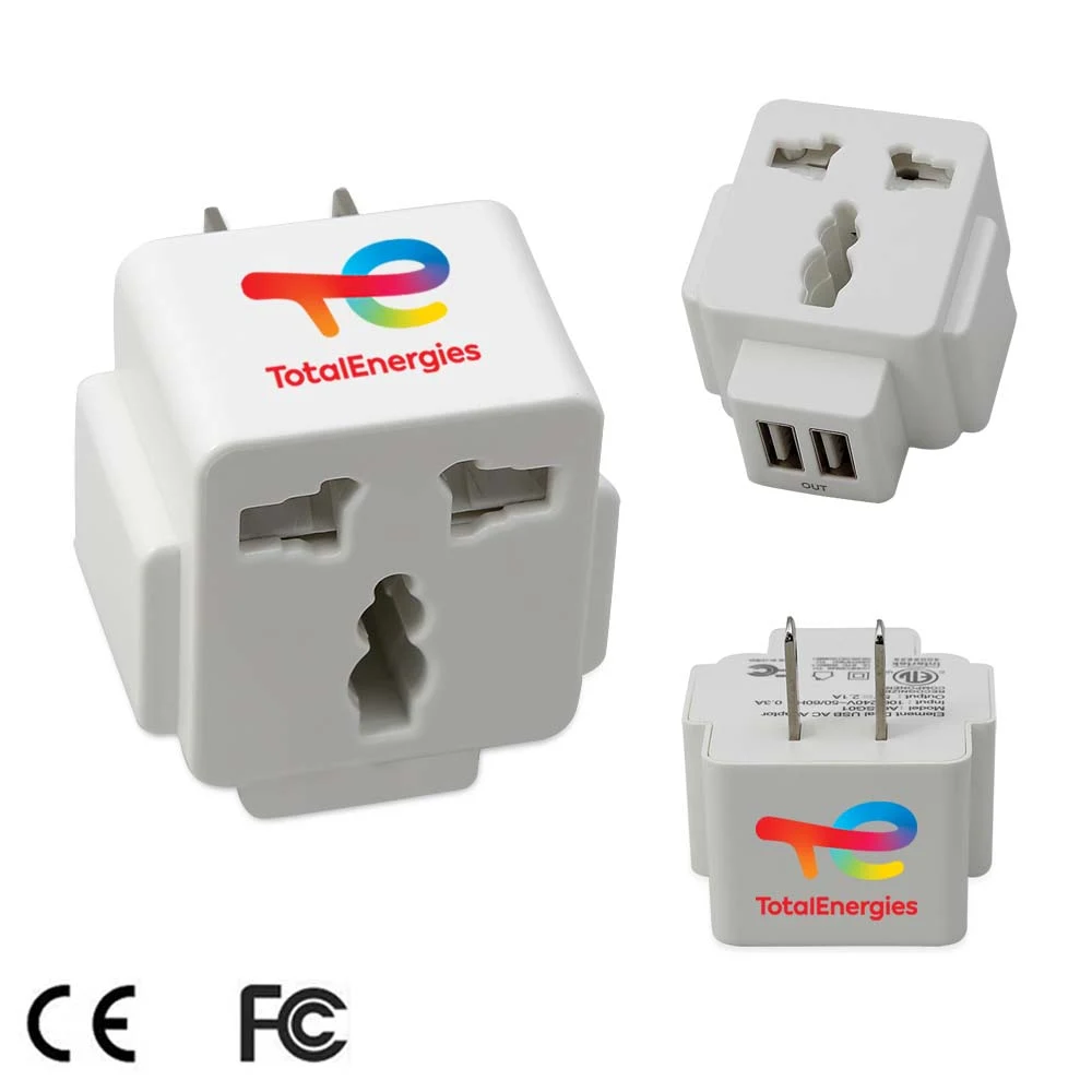 Traveler Wall Charger Adapter w/ Dual USB Ports 1