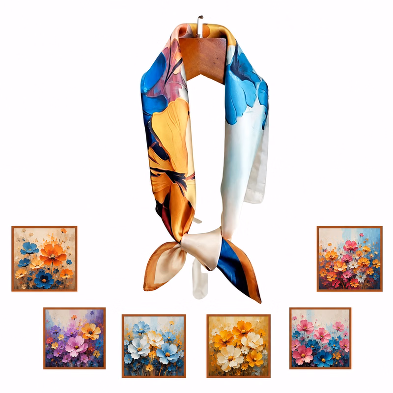 Botanical Silk Foulard