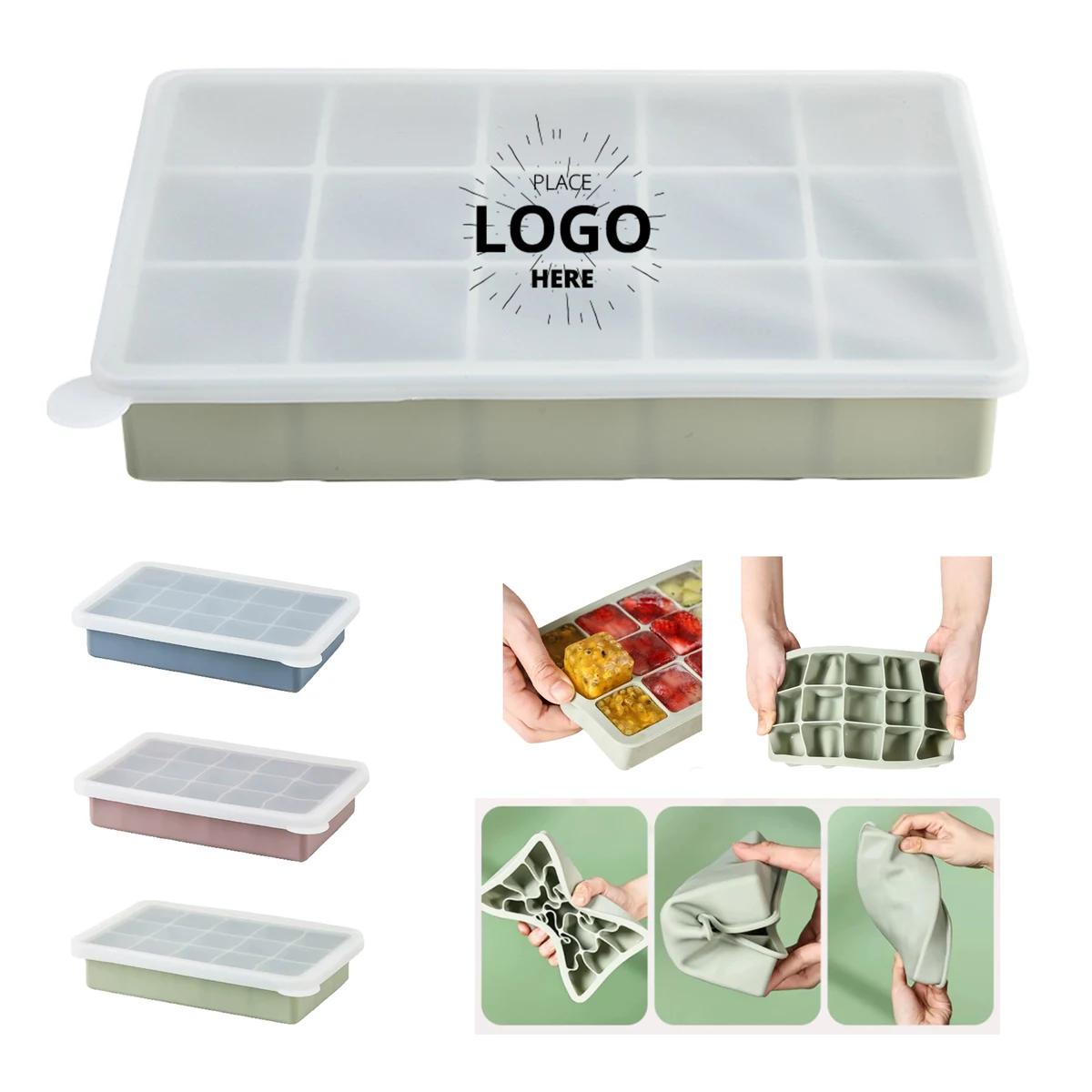 15 Grid Silicone Ice Mold 1